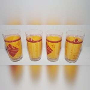 2007 OFFICIAL KENTUCKY DERBY Souvenir GLASS Chuchill Downs Horse race Set of 4